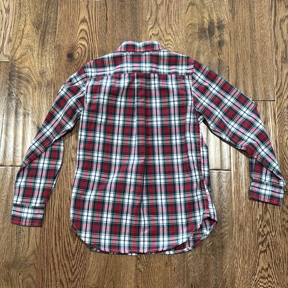 Boys Chaps button down. Red/navy/green Sz 7 - Picture 3 of 3